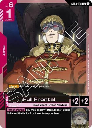 Full Frontal (ST03-010) - Starter Deck 03 Zeons Rush