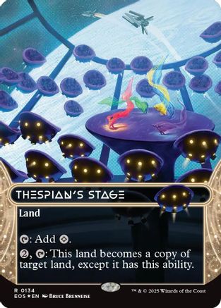 Thespian's Stage (0134) (Borderless) (Galaxy Foil) [Edge of Eternities: Stellar Sights]