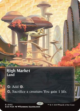 High Market (0153) (Borderless) (Galaxy Foil) [Edge of Eternities: Stellar Sights]
