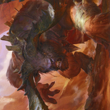 Moraug, Fury of Akoum // Moraug, Fury of Akoum (AZNR-066) (Borderless) [Zendikar Rising Art Series]