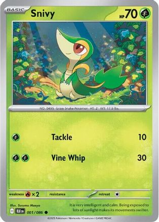Snivy - 1/086 [SV Black Bolt] - Holofoil