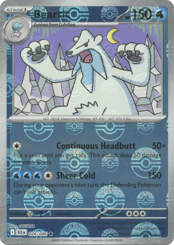 Beartic (026/086) (Poke Ball Pattern) [Scarlet & Violet: Black Bolt]