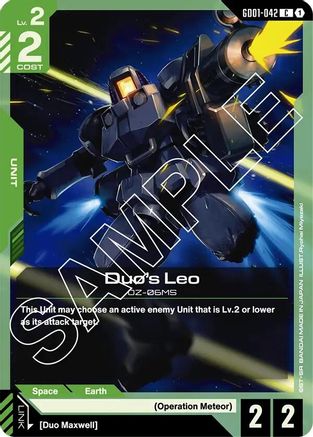 Duo's Leo (GD01-042) - Newtype Rising