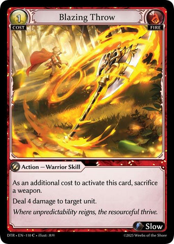 Blazing Throw (110) [Distorted Reflections]