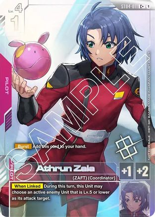 Athrun Zala (Store Tournament Winner Pack 01) (ST04-011) - Gundam Promotional Cards Holofoil