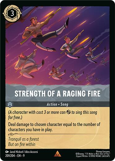 Strength of a Raging Fire (9) (201/204) [Fabled]