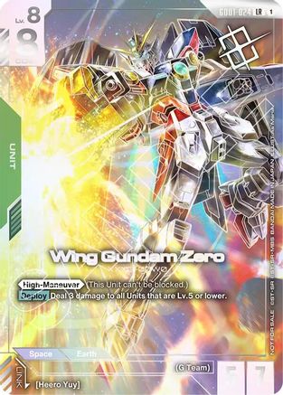 Wing Gundam Zero (Championship) (Winner) (GD01-024) - Gundam Promotional Cards Holofoil