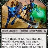 Resilient Khenra // Cat Double-Sided Token [Hour of Devastation Tokens]