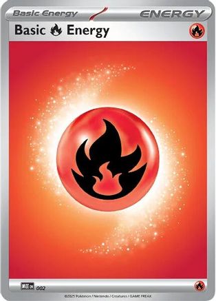 Basic Fire Energy - 2 [MEE Mega Evolution Energies] - Reverse Holofoil