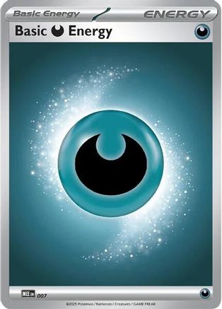 Basic Darkness Energy - 7 [MEE Mega Evolution Energies] - Reverse Holofoil
