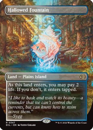 Hallowed Fountain (Borderless) [Lorwyn Eclipsed]