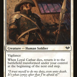 Loyal Cathar // Unhallowed Cathar [Dark Ascension]