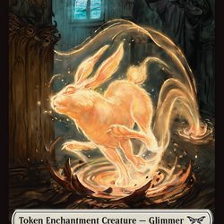Angel // Glimmer Double-Sided Token [Duskmourn: House of Horror Commander Tokens]
