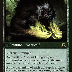 Sage of Ancient Lore // Werewolf of Ancient Hunger [Shadows over Innistrad Prerelease Promos]