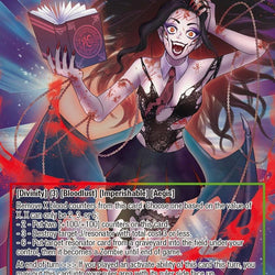 Sanguinary Glyphologist, Ezold // Ezold Bloodcrazed Demonic Vampire (JRV-081 JR) [Journey to Ravidra]