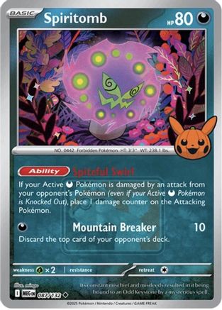 Spiritomb - 87/132 (Trick or Trade Stamped) [League & Championship Cards] - Holofoil