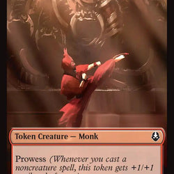 Monk // Food (0021) Double-Sided Token [Avatar: The Last Airbender Tokens]