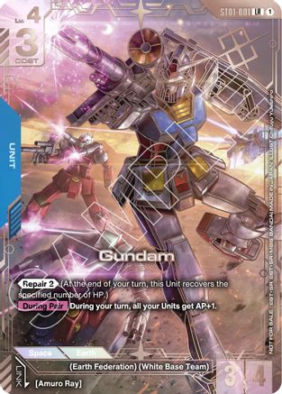 Gundam (Regional Championship) (3rd Place) (ST01-001) - Gundam Promotional Cards Holofoil