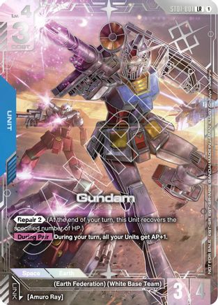 Gundam (Regional Championship) (2nd Place) (ST01-001) - Gundam Promotional Cards Holofoil