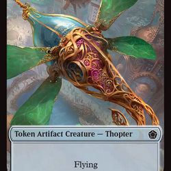 Thopter // Myr Double-Sided Token [Foundations Commander Tokens]