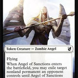 Angel of Sanctions // Horror Double-Sided Token [Commander 2019 Tokens]