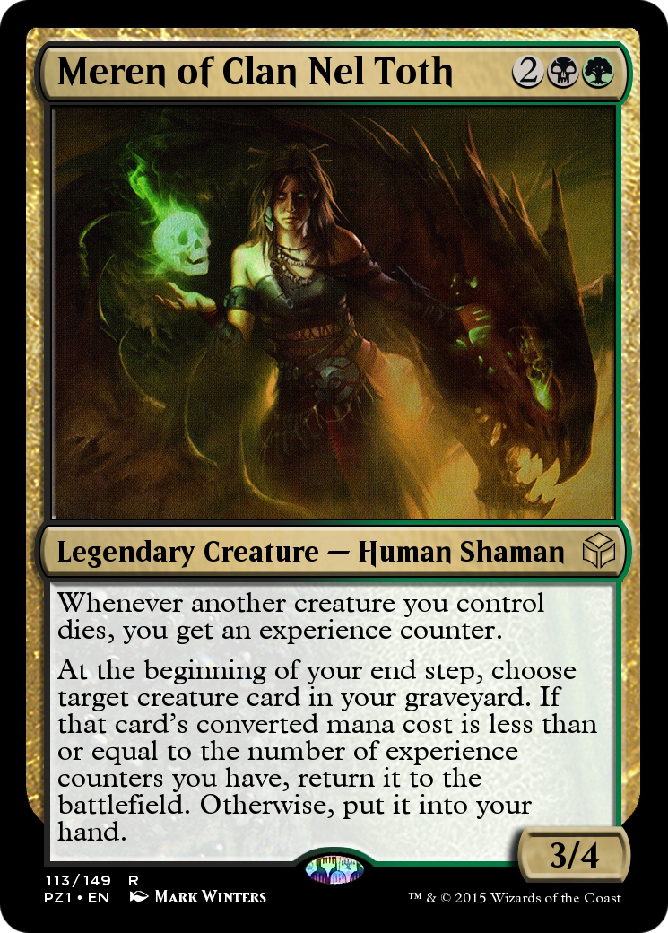 Meren of Clan Nel Toth (PZ1-113) [Legendary Cube Prize Pack] Foil