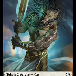 Rebel // Cat Double-Sided Token [Phyrexia: All Will Be One Tokens]