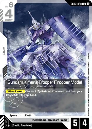 Gundam Kimaris Trooper (Trooper Mode) (GD03-080) - Steel Requiem