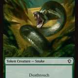 Snake // Scarecrow Double-Sided Token [Lorwyn Eclipsed Tokens]