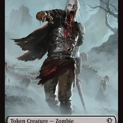 Zombie // Elf Warrior Double-Sided Token [Lorwyn Eclipsed Tokens]