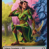 Elf // Treasure Double-Sided Token [Lorwyn Eclipsed Tokens]