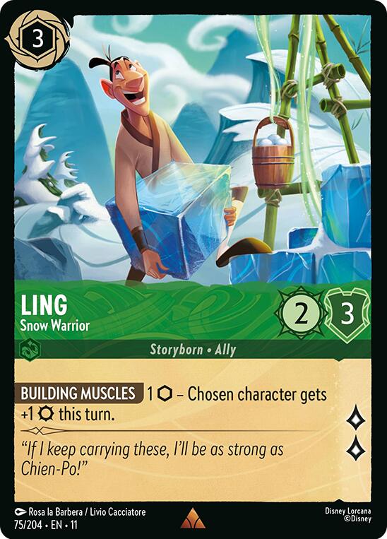 Ling - Snow Warrior (75/204) [Winterspell]
