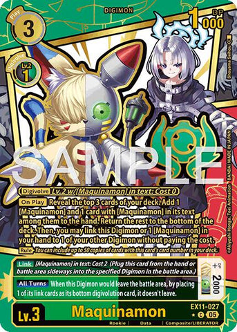 Maquinamon [EX11-027] (Rare Pull) [Dawn of Liberator]