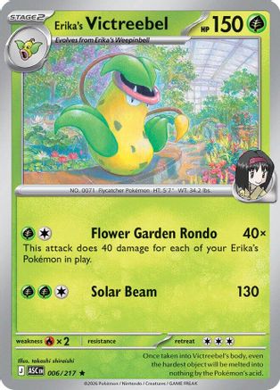 Erika's Victreebel - 6/217 [ME Ascended Heroes] - Reverse Holofoil