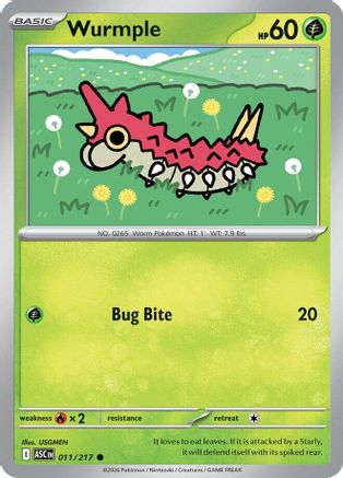 Wurmple - 11/217 [ME Ascended Heroes] - Reverse Holofoil