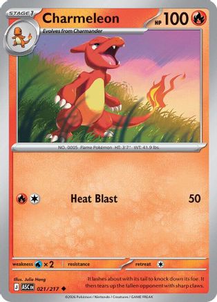 Charmeleon - 21/217 [ME Ascended Heroes] - Reverse Holofoil
