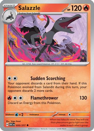 Salazzle - 035/217 [ME Ascended Heroes] - Reverse Holofoil