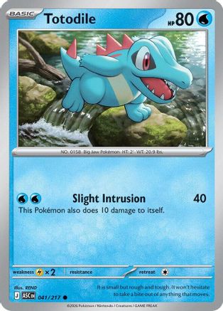 Totodile - 41/217 [ME Ascended Heroes] - Reverse Holofoil