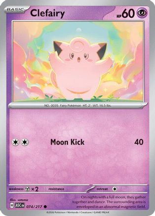 Clefairy - 74/217 [ME Ascended Heroes] - Reverse Holofoil