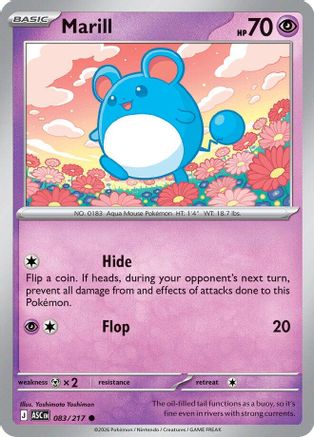 Marill - 083/217 [ME Ascended Heroes] - Reverse Holofoil