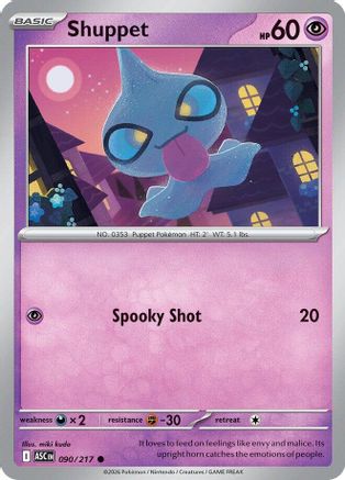 Shuppet - 90/217 [ME Ascended Heroes] - Reverse Holofoil