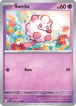 Swirlix - 93/217 [ME Ascended Heroes] - Reverse Holofoil