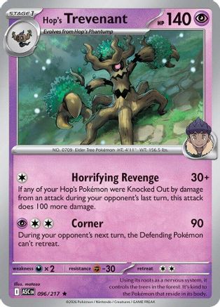 Hop's Trevenant - 096/217 [ME Ascended Heroes] - Reverse Holofoil