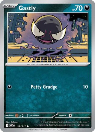 Gastly - 123/217 [ME Ascended Heroes] - Reverse Holofoil