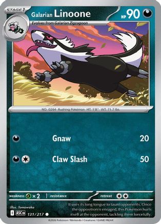 Galarian Linoone - 131/217 [ME Ascended Heroes] - Reverse Holofoil