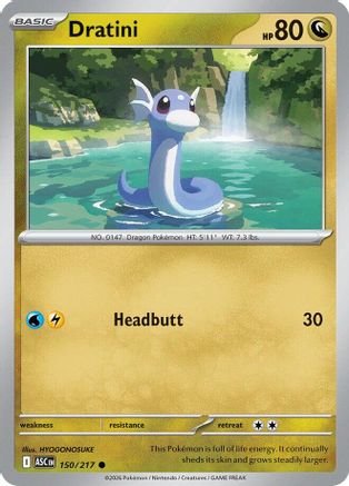 Dratini - 150/217 [ME Ascended Heroes] - Reverse Holofoil