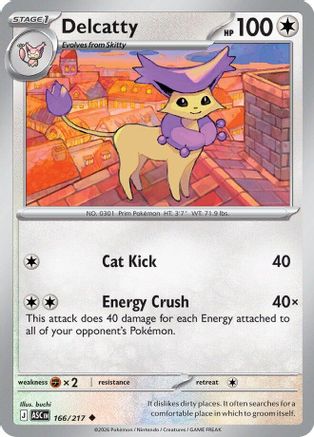 Delcatty - 166/217 [ME Ascended Heroes] - Reverse Holofoil