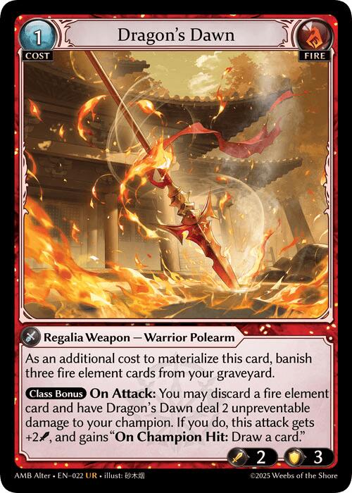 Dragon's Dawn (022) [Mortal Ambition Alter Edition]