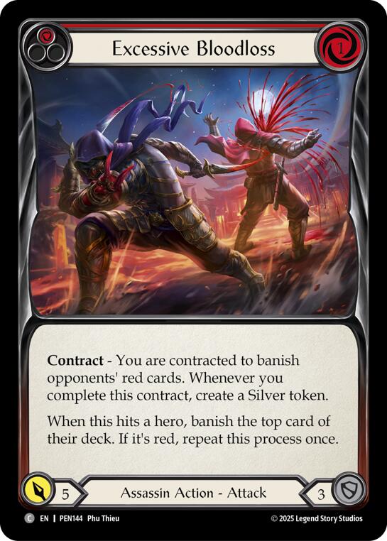 Excessive Bloodloss (Red) (Regular) [PEN144] (Compendium of Rathe)