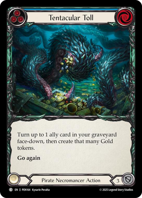 Tentacular Toll (Blue) (Regular) [PEN164] (Compendium of Rathe)